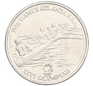 10 лей 1996 года Румыния «XXVI летние Олимпийские Игры в Атланте 1996 — Длинное каноэ» — Фото №1