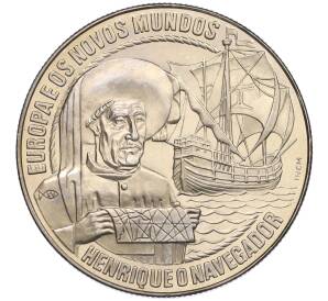2 1/2 экю 1991 года Португалия «Европа и Новый Свет — Генрих Мореплаватель» — Фото №1