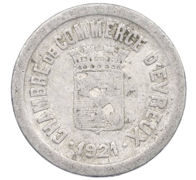 Монета 5 сантимов 1921 года Франция — город Эвре (Нотгельд) (Артикул: K12-28764) — Фото №1