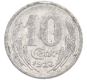 10 сантимов 1922 года Франция — департамент Эр и Луар (Нотгельд) — Фото №2