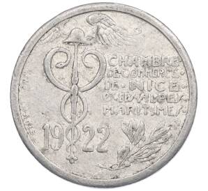 10 сантимов 1922 года Франция — город Ницца (Нотгельд) — Фото №1