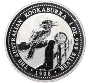 1 доллар 1998 года «Австралийская кукабара» (Sweden Privy Mark)