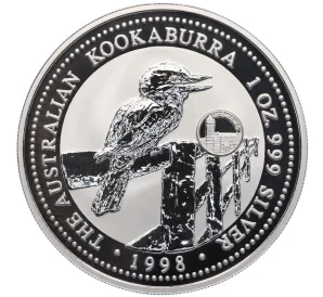 1 доллар 1998 года «Австралийская кукабара» (Luxemburg Privy Mark)