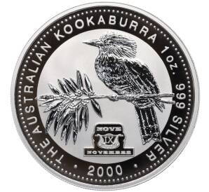 1 доллар 2000 года «Австралийская кукабара» (Millennium Calender — November)