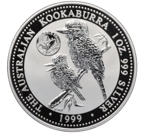 1 доллар 1999 года «Австралийская кукабара» (Gold Coast Privy Mark)