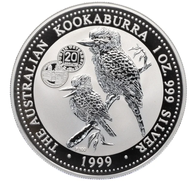 Монета 1 доллар 1999 года «Австралийская кукабара» (20 Austrian Schillings Privy Mark) (Артикул M2-76669)