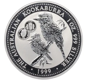 1 доллар 1999 года «Австралийская кукабара» (100 Pesetas Epsana Mark Privy Mark)