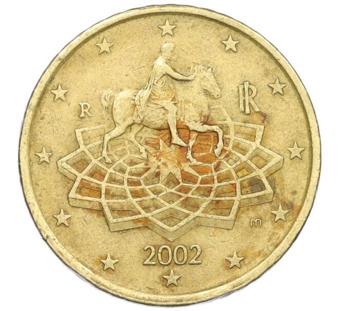 Монета 50 евроцентов 2002 года Италия (Артикул: K12-29080) — Фото №1