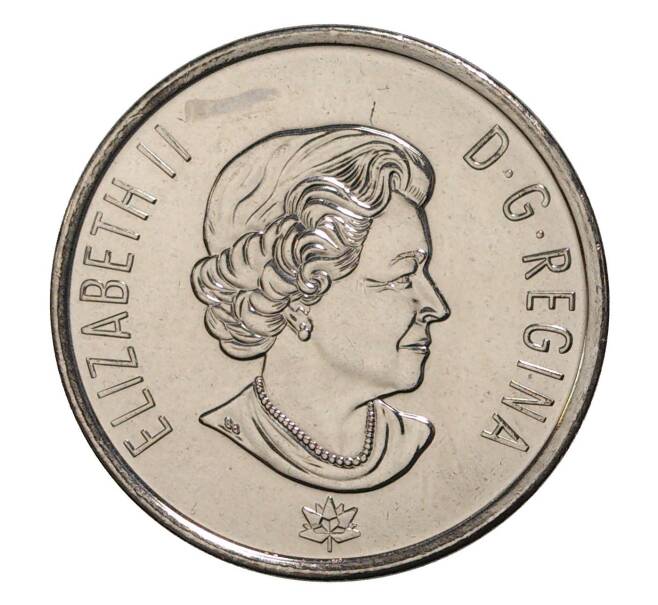 Монета 25 центов 2017 года Канада «150 лет Конфедерации — Надежда на зеленое будущее» (Артикул M2-7853)