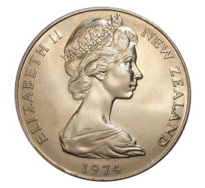 1 доллар 1974 года Новая Зеландия «X Британские Игры Содружества» — Фото №2