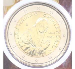2 евро 2024 года Сан-Марино «530 лет со дня смерти Доменико Гирландайо» (в буклете) — Фото №1