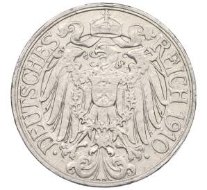 25 пфеннигов 1910 года А Германия — Фото №1