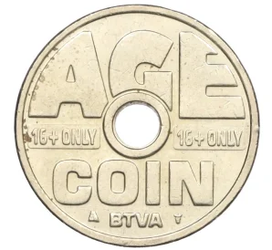 Жетон для разблокировки табачного автомата «Age Coin» Бельгия