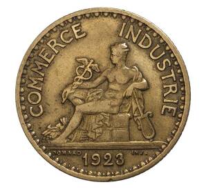 1 франк 1923 года Франция — Фото №1