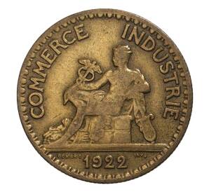50 сантимов 1922 года Франция — Фото №1