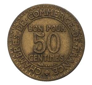 50 сантимов 1922 года Франция — Фото №2