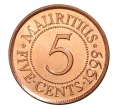 Монета 5 центов 1999 года Маврикий (Артикул M2-7932)