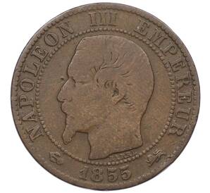 5 сантимов 1855 года D Франция — Фото №1
