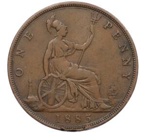 1 пенни 1885 года Великобритания — Фото №1
