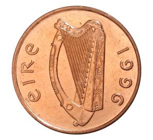 1 пенни 1996 года Ирландия — Фото №1