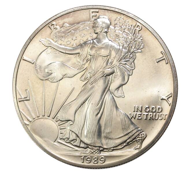 Монета 1 доллар 1989 года США «Шагающая Свобода» (Артикул M2-8041)