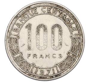 100 франков 1975 года Центрально-Африканская республика (ЦАР) — Фото №2