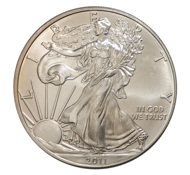 Монета 1 доллар 2011 года США «Шагающая Свобода» (Артикул M2-8090)