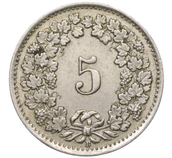 Монета 5 раппенов 1942 года Швейцария (Артикул: K12-31325) — Фото №2