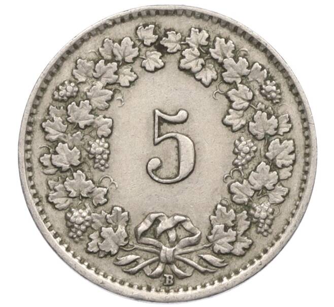 Монета 5 раппенов 1942 года Швейцария (Артикул: K12-31327) — Фото №2