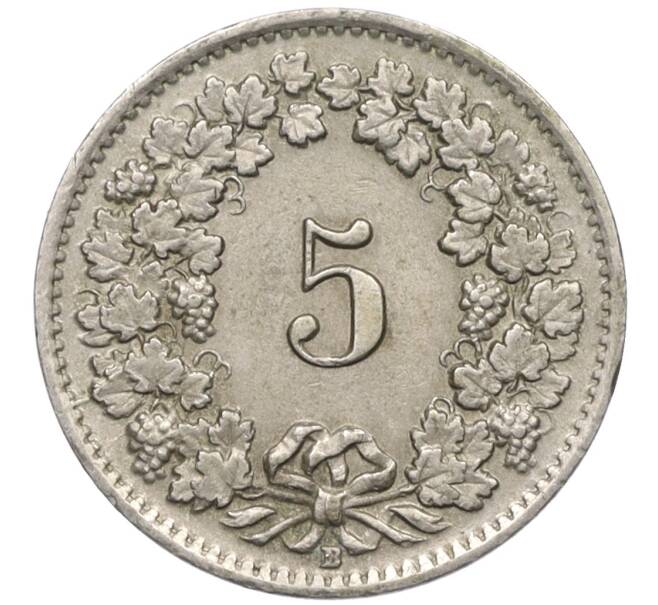Монета 5 раппенов 1942 года Швейцария (Артикул: K12-31333) — Фото №2
