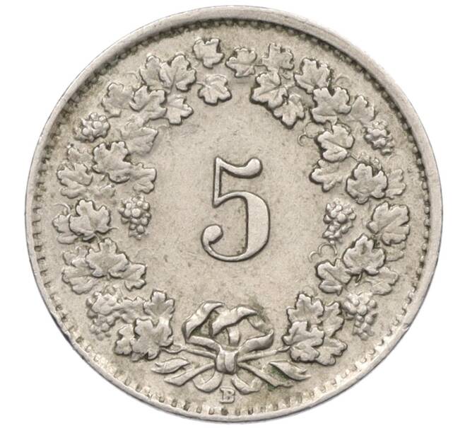 Монета 5 раппенов 1942 года Швейцария (Артикул: K12-31334) — Фото №2