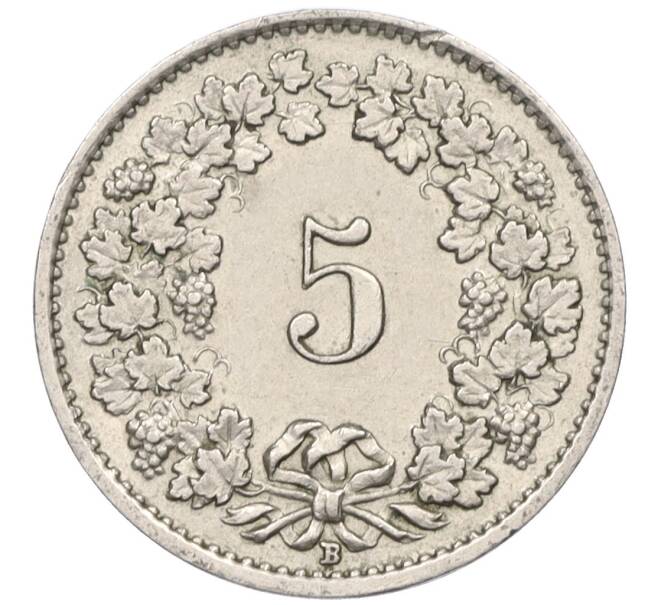 Монета 5 раппенов 1942 года Швейцария (Артикул: K12-31335) — Фото №2