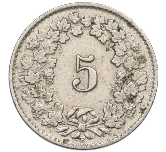 Монета 5 раппенов 1942 года Швейцария (Артикул: K12-31336) — Фото №2