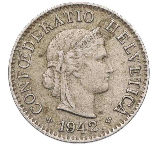 Монета 5 раппенов 1942 года Швейцария (Артикул: K12-31337) — Фото №1