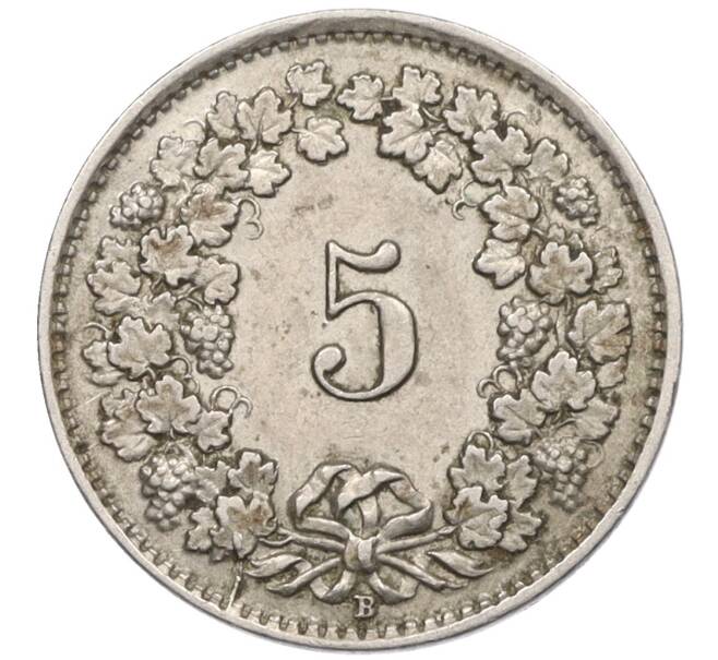 Монета 5 раппенов 1942 года Швейцария (Артикул: K12-31337) — Фото №2