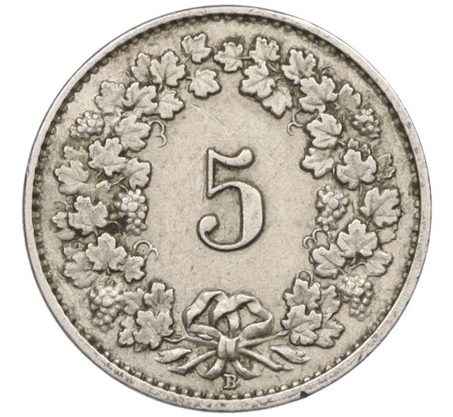 Монета 5 раппенов 1942 года Швейцария (Артикул: K12-31341) — Фото №2