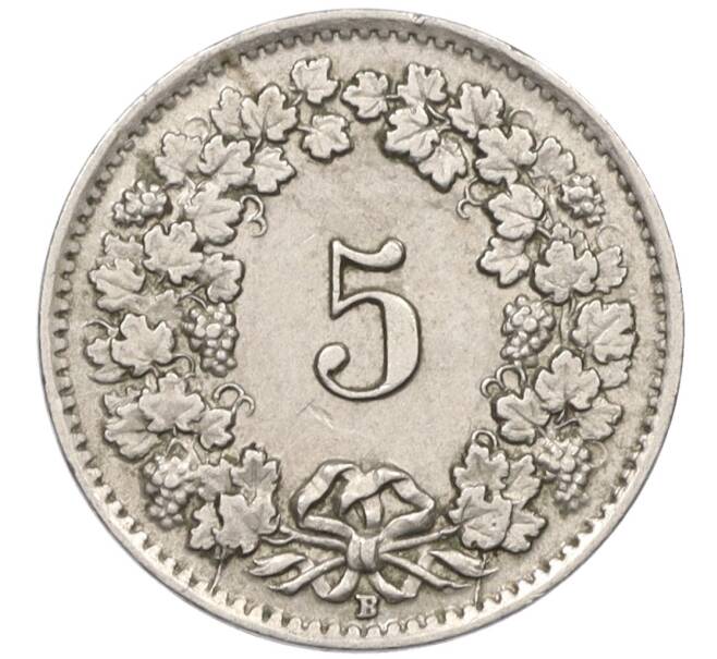 Монета 5 раппенов 1942 года Швейцария (Артикул: K12-31342) — Фото №2