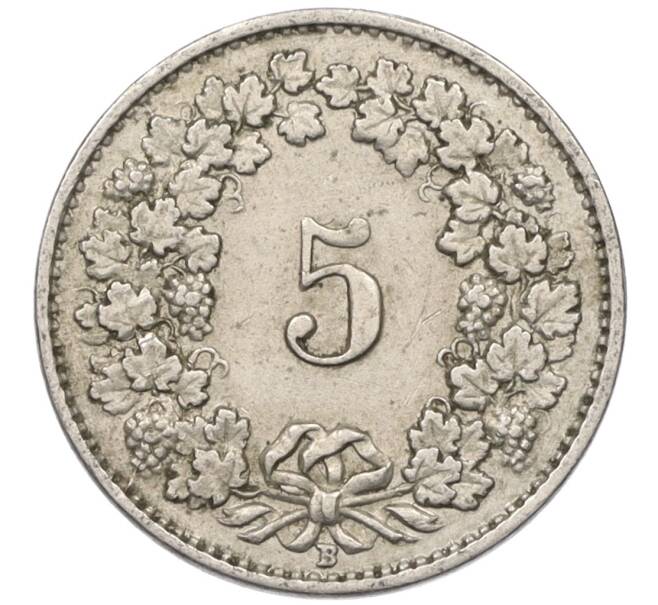 Монета 5 раппенов 1942 года Швейцария (Артикул: K12-31349) — Фото №2