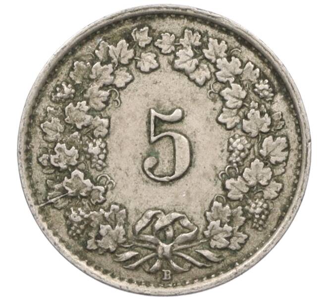 Монета 5 раппенов 1943 года Швейцария (Артикул: K12-31606) — Фото №2