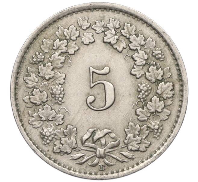 Монета 5 раппенов 1943 года Швейцария (Артикул: K12-31613) — Фото №2