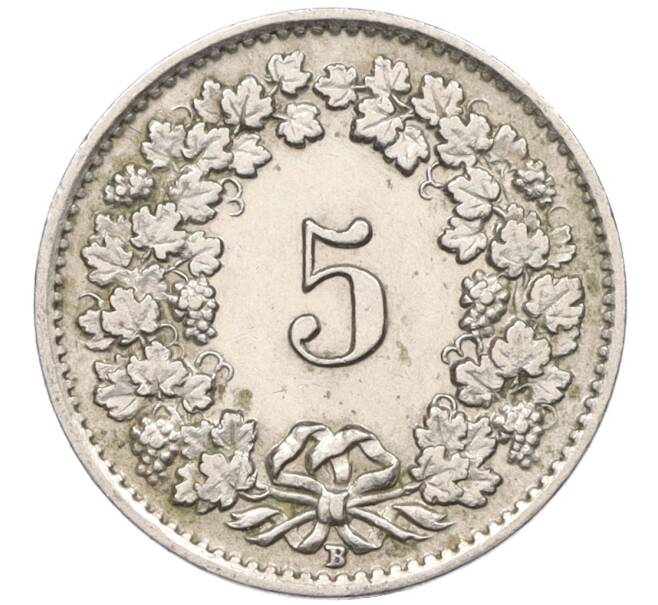 Монета 5 раппенов 1943 года Швейцария (Артикул: K12-31619) — Фото №2