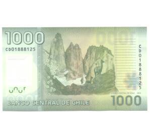 1000 песо 2013 года Чили — Фото №2