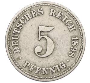 5 пфеннигов 1898 года А Германия — Фото №1