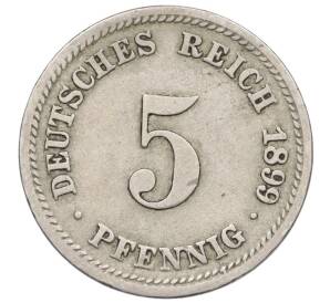 5 пфеннигов 1899 года D Германия — Фото №1