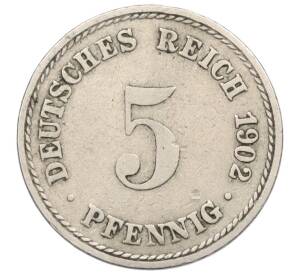 5 пфеннигов 1902 года А Германия — Фото №1