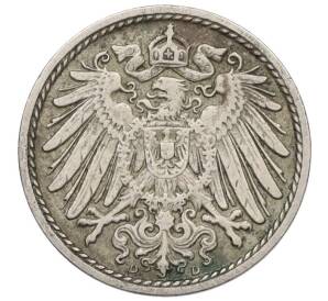 5 пфеннигов 1909 года D Германия — Фото №2