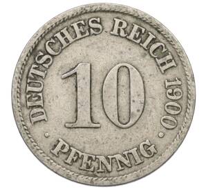 10 пфеннигов 1900 года А Германия — Фото №1
