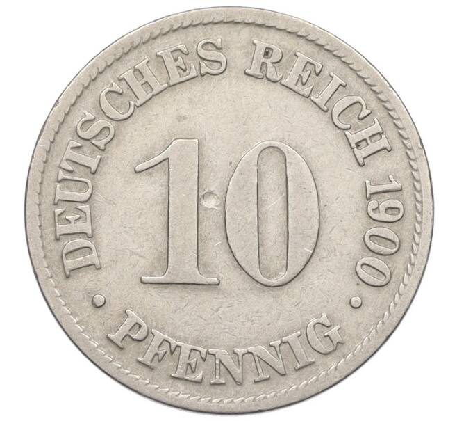 Монета 10 пфеннигов 1900 года D Германия (Артикул: K12-31519) — Фото №1