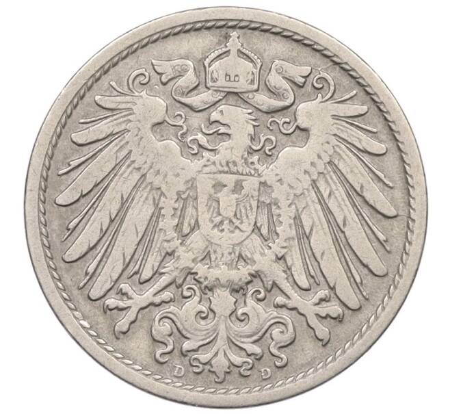 Монета 10 пфеннигов 1900 года D Германия (Артикул: K12-31519) — Фото №2