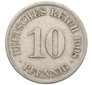 10 пфеннигов 1908 года А Германия — Фото №1